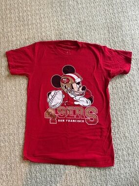 San Francisco 49ers Graphic Tee - Mickey Football Design